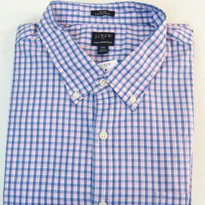 J.Crew Factory Men’s Slim Plaid Flex Casual Shirt Size XXL